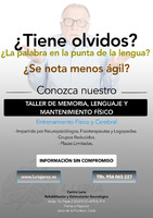 CUIDE SU CEREBRO, NO SOLO SUS MÚSCULOS !! Pida información sin compromiso, son grupos muy reducidos y las plazas son limitadas.